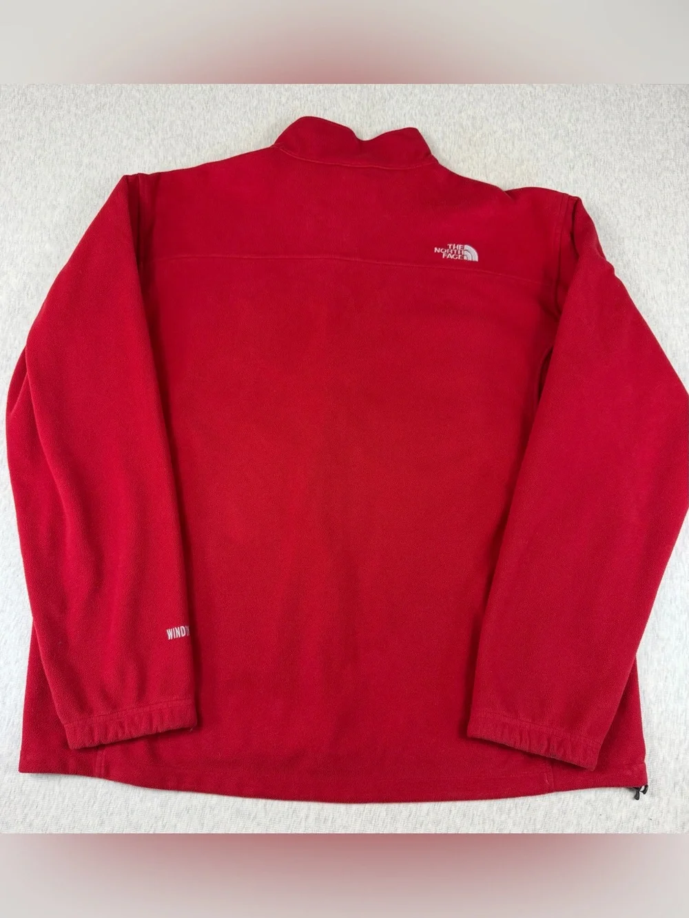 The North Face WindWall Red Full Zip Fleece Jacket Men’s XXL 2XL Outdoor